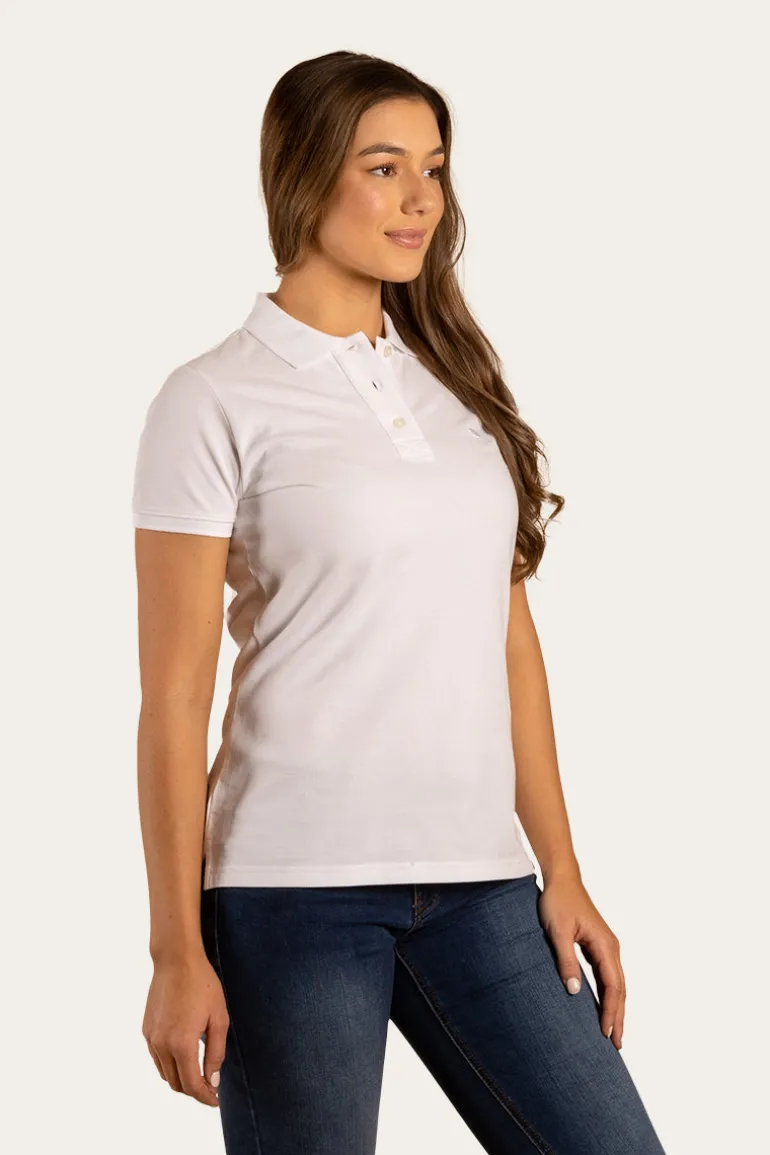 Essential Womens Polo - White