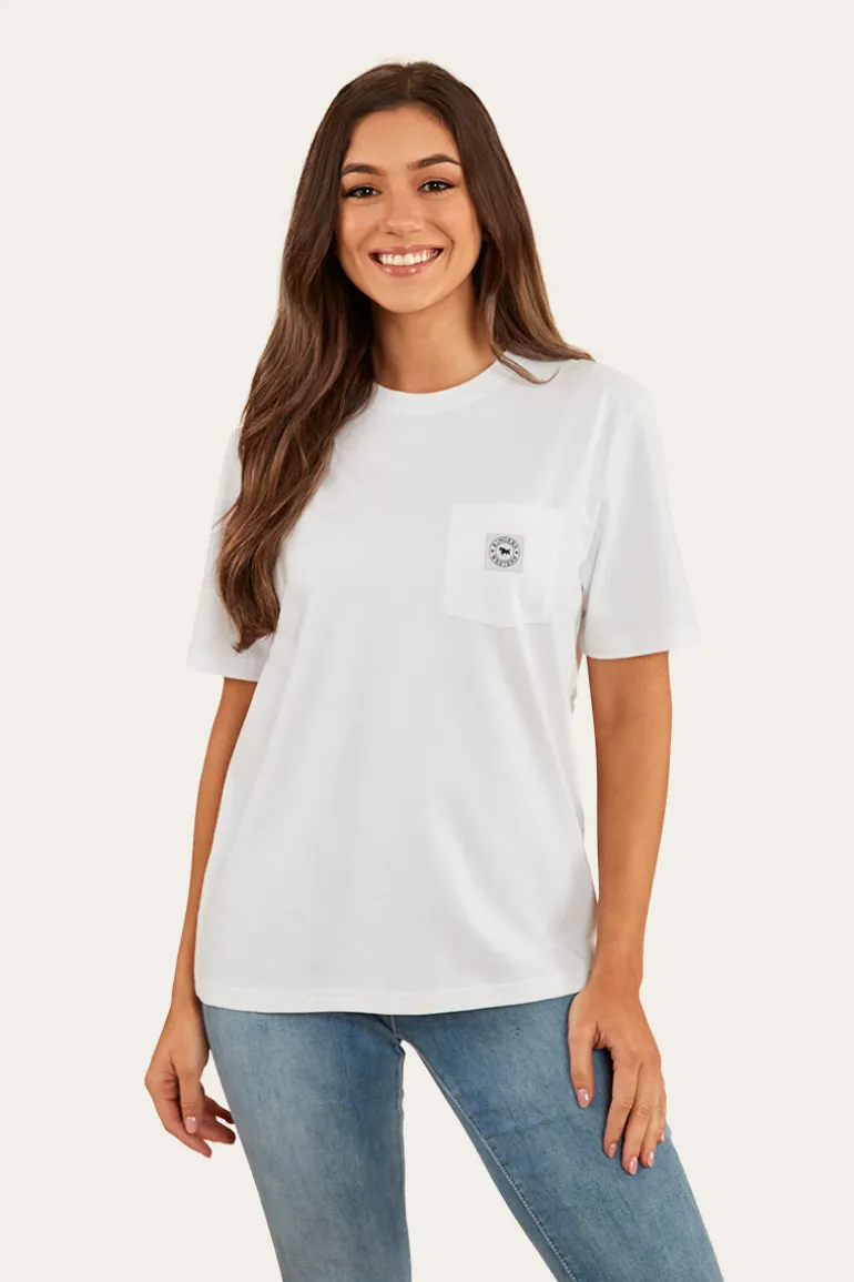 Esther Womens Loose Fit T-Shirt - White