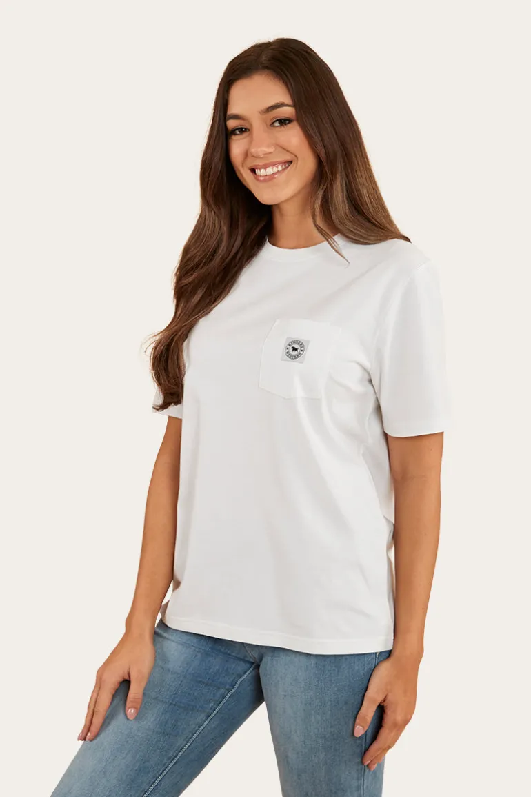 Esther Womens Loose Fit T-Shirt - White