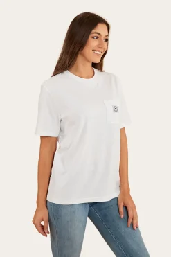 Esther Womens Loose Fit T-Shirt - White