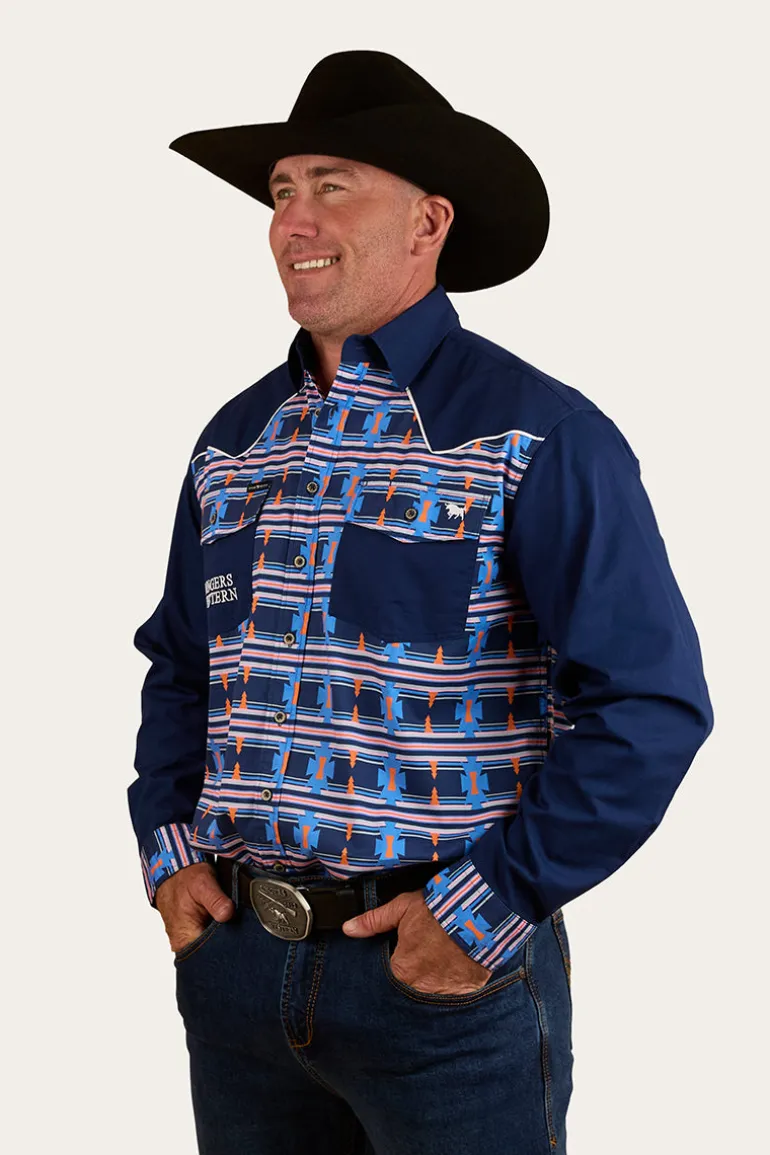 Friday Night Mens Limited Edition Work Shirt - Navy