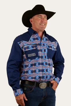 Friday Night Mens Limited Edition Work Shirt - Navy