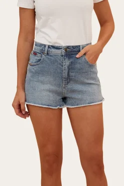 Gracie Womens Denim Short - Light Wash Blue