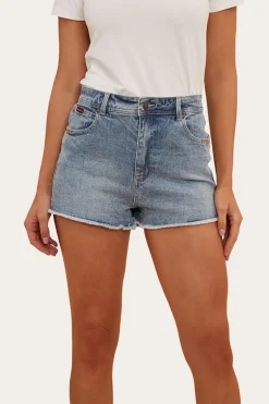 Gracie Womens Denim Short - Light Wash Blue