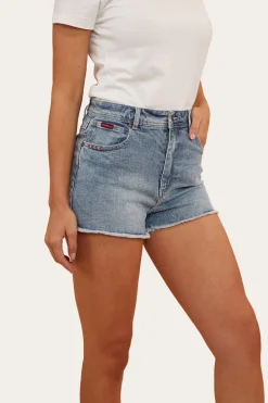 Gracie Womens Denim Short - Light Wash Blue