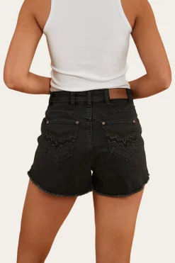 Gracie Womens Denim Short - Black