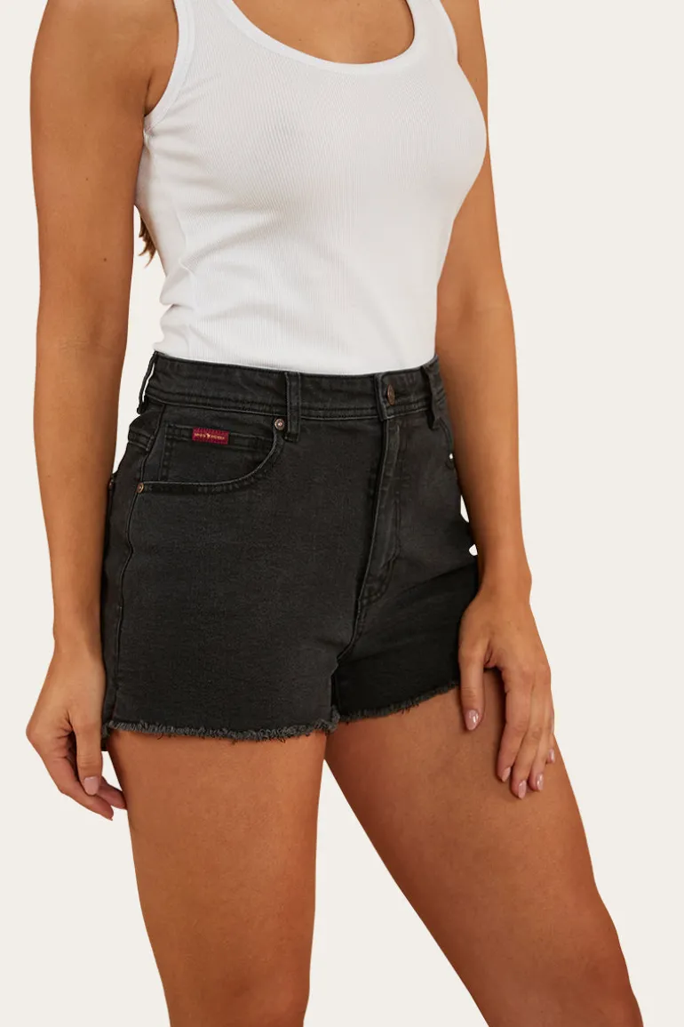 Gracie Womens Denim Short - Black