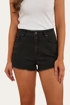 Gracie Womens Denim Short - Black