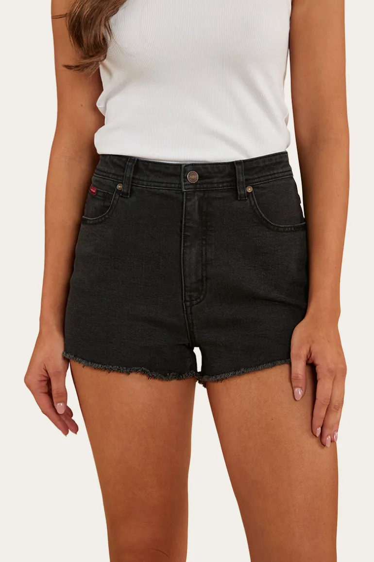 Gracie Womens Denim Short - Black