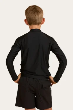 Griffith Boys Swim Short - Black / White