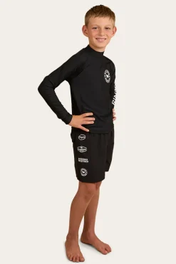 Griffith Boys Swim Short - Black / White