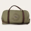 Gundagai Duffle Bag - Khaki with Deep Brown Print