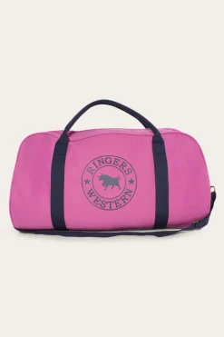 Gundagai Duffle Bag - Orchid with Dark Navy Print