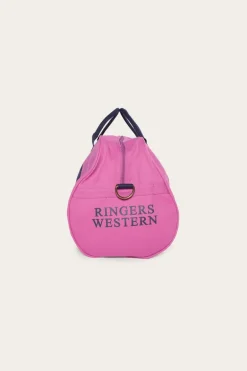 Gundagai Duffle Bag - Orchid with Dark Navy Print
