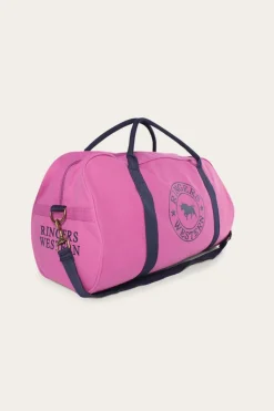 Gundagai Duffle Bag - Orchid with Dark Navy Print