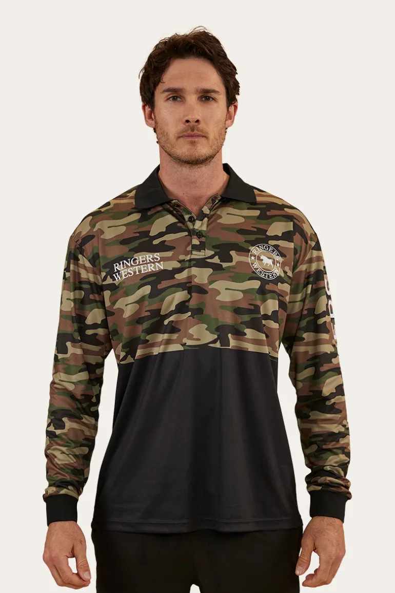 Halls Creek Unisex Fishing Jersey - Camo
