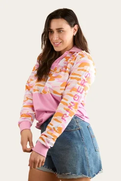 Halls Creek Unisex Fishing Jersey - Pink Camo