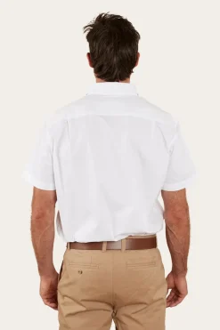 Heritage Mens Short Sleeve Dress Shirt - White