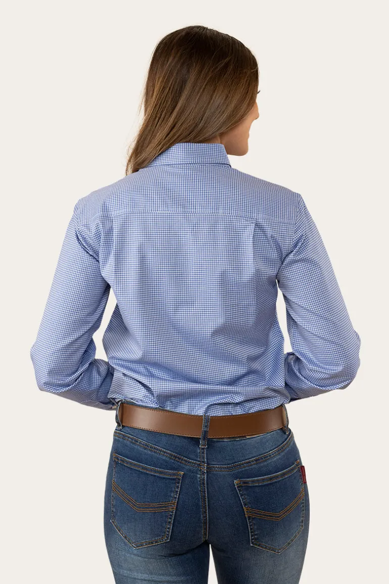Heritage Womens Check Dress Shirt - Blue