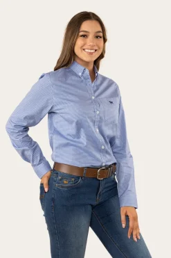 Heritage Womens Check Dress Shirt - Blue