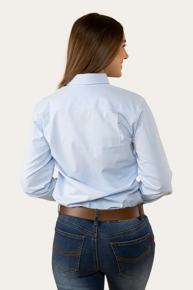 Heritage Womens Plain Dress Shirt - Chambray Blue