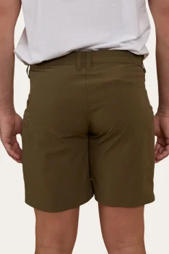 Hillston Mens Hybrid Short - Military Green