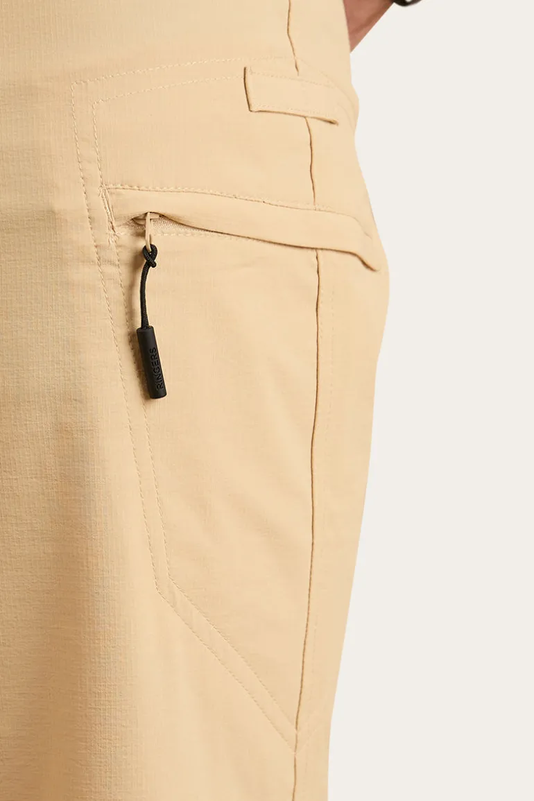 Hillston Mens Hybrid Short - Dark Sand