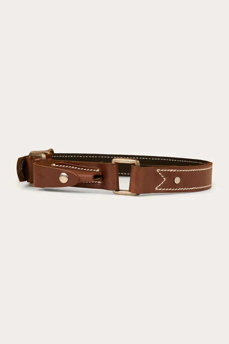 Hobble Belt - Brown / Silver