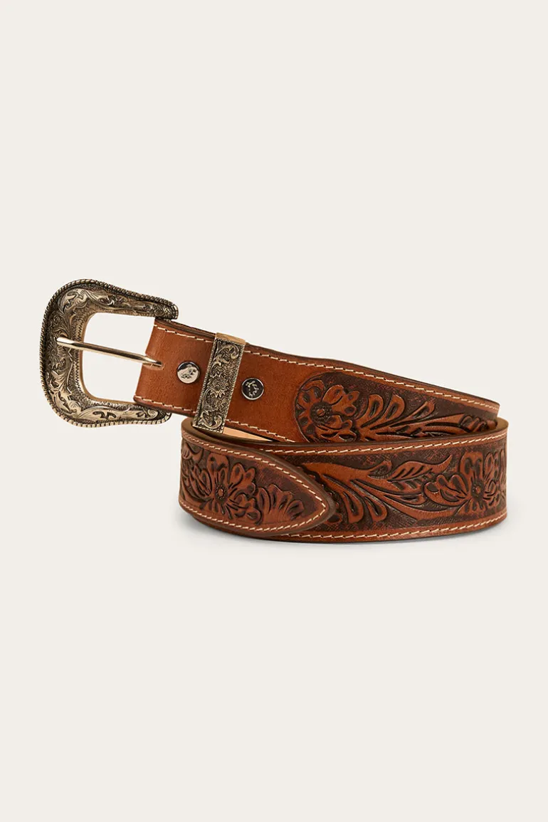 Holster Belt - Brown / Silver