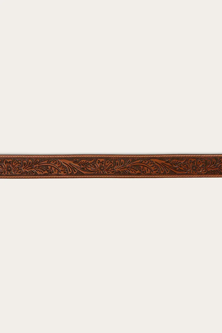 Holster Belt - Brown / Silver