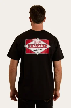 Hometown Mens Loose Fit T-Shirt - Black
