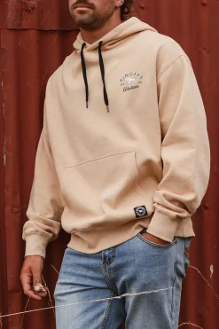 Hometown Mens Pullover Hoodie - Dark Sand