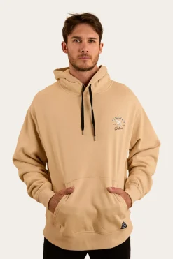 Hometown Mens Pullover Hoodie - Dark Sand