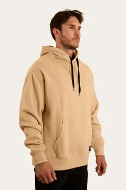 Hometown Mens Pullover Hoodie - Dark Sand