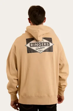 Hometown Mens Pullover Hoodie - Dark Sand