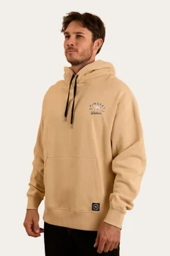 Hometown Mens Pullover Hoodie - Dark Sand
