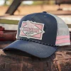 Hometown Trucker Cap - Charcoal / Rosey