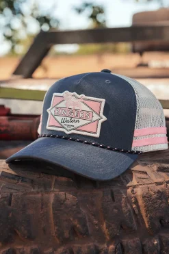 Hometown Trucker Cap - Charcoal / Rosey