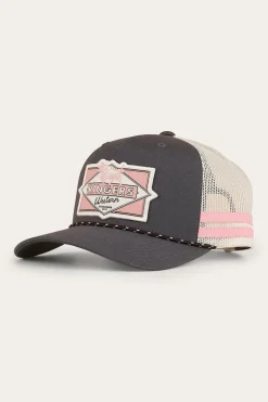 Hometown Trucker Cap - Charcoal / Rosey