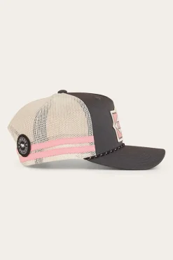Hometown Trucker Cap - Charcoal / Rosey