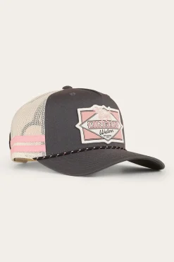 Hometown Trucker Cap - Charcoal / Rosey