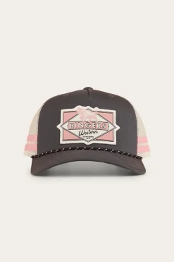 Hometown Trucker Cap - Charcoal / Rosey