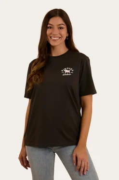 Hometown Womens Loose Fit T-Shirt - Charcoal