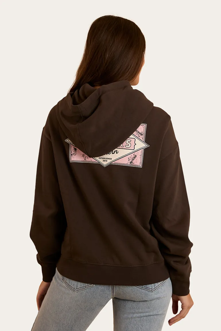 Hometown Womens Pullover Hoodie - Charcoal
