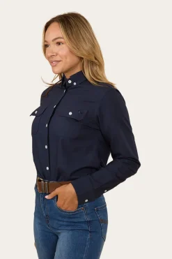 Hope Womens Dress Shirt - Navy