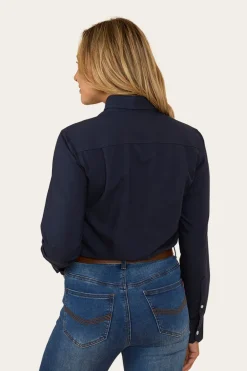 Hope Womens Dress Shirt - Navy