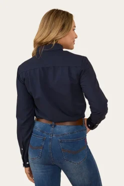 Hope Womens Dress Shirt - Navy