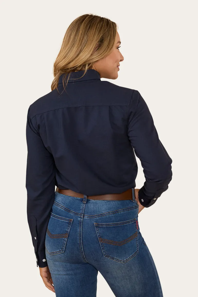 Hope Womens Dress Shirt - Navy