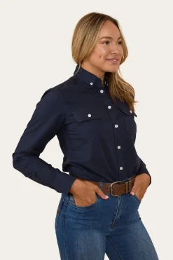 Hope Womens Dress Shirt - Navy
