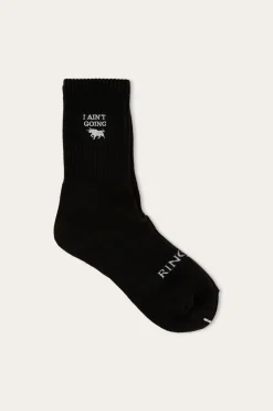 Howdy Unisex Sock 2 Pack - Black/Grey Marle